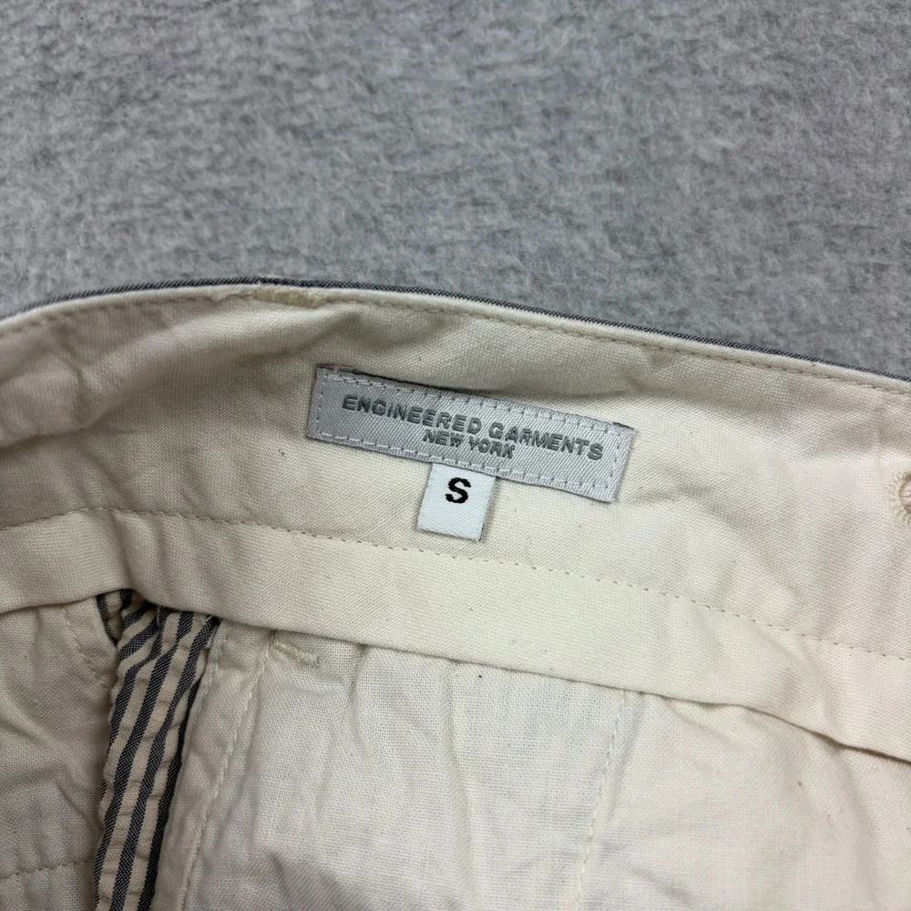 Engineered Garments Seersucker Pants Mens Small 32x28 Striped Cuffed USA MADE